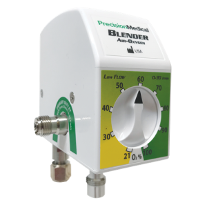 Precision Air-Oxygen Blender Set with Low Flow Oxygen (Precision Medical USA)